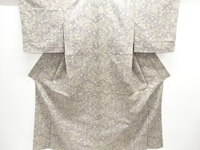 JAPANESE KIMONO / HITOE / FLORAL SARASA